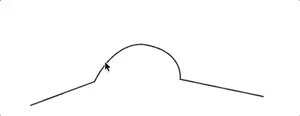 Curve handle for bezier curves