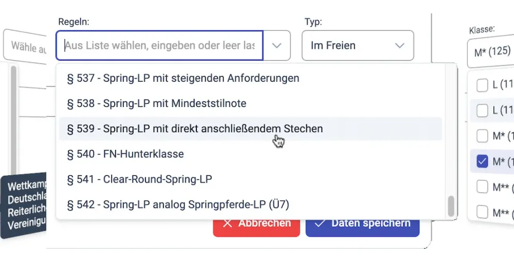Unterstützung für LPO (Leistungs-Prüfungs-Ordnung) – Release 1665