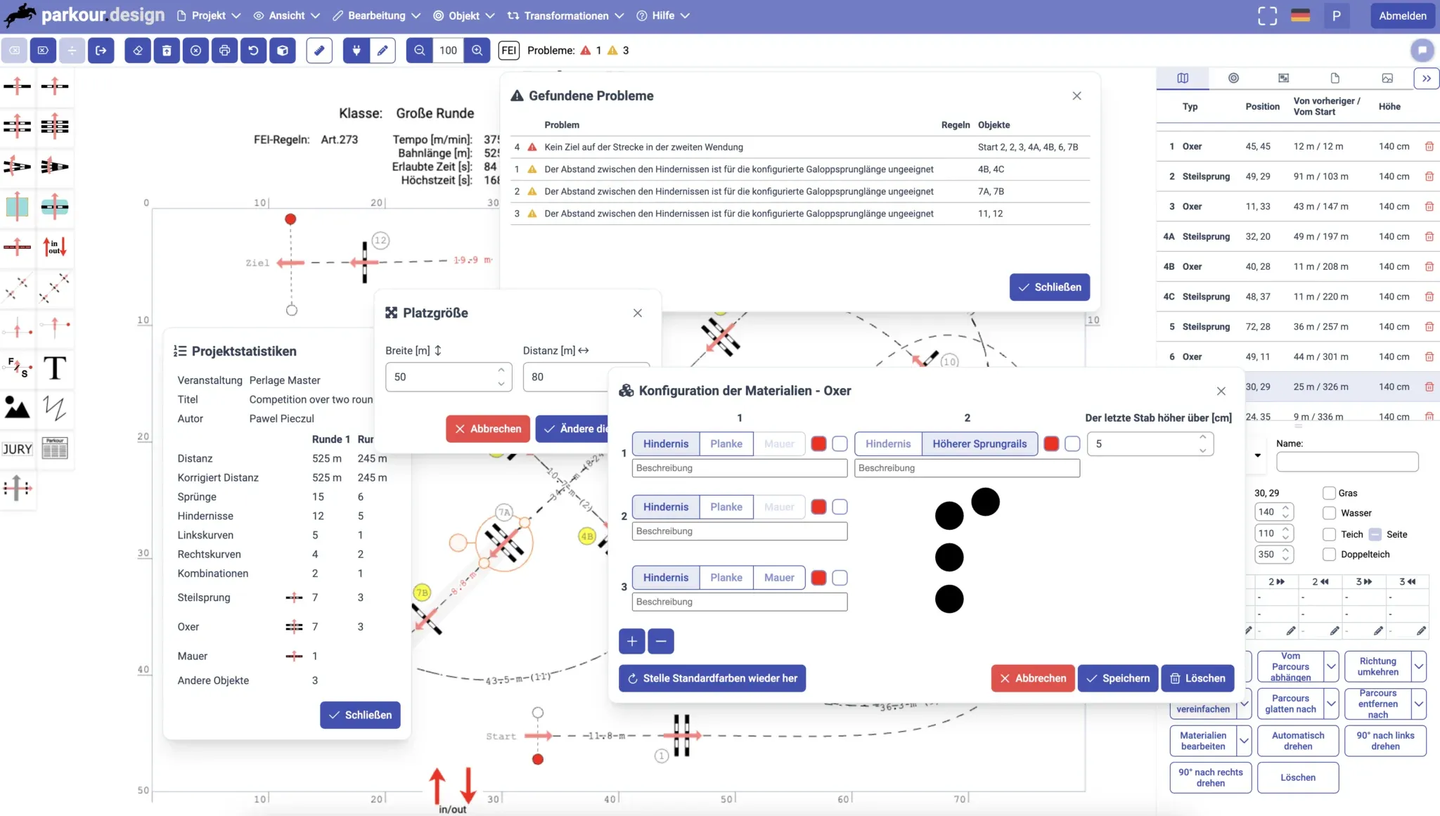 Anwendungsbildschirm auf Deutsch
